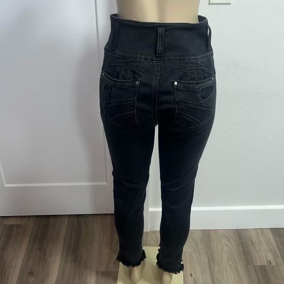 Final! TISSINI Colombian Booty Lifting Jeans Levanta Cola Skinny Jeans Sz 9/10 - Picture 8 of 14